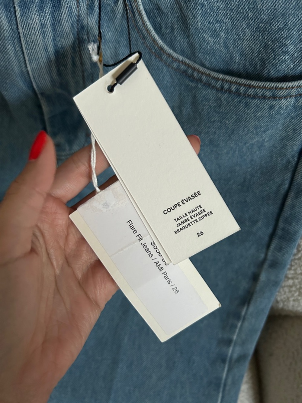 Wide Leg Blue Jeans - Unbranded - Picture 3 of 6